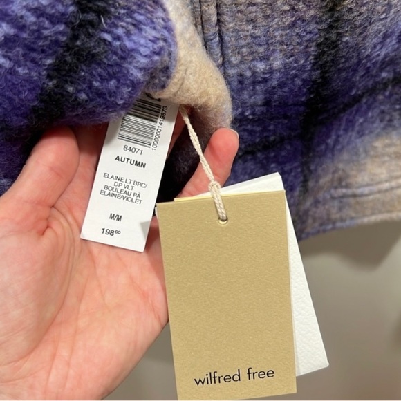 Wilfred Aritzia Autumn shirt jacket violet mohair - Picture 5 of 12